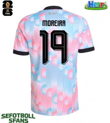 Belgien Diego Moreira #19 Bortatröja VM 2026 Kortärmad
